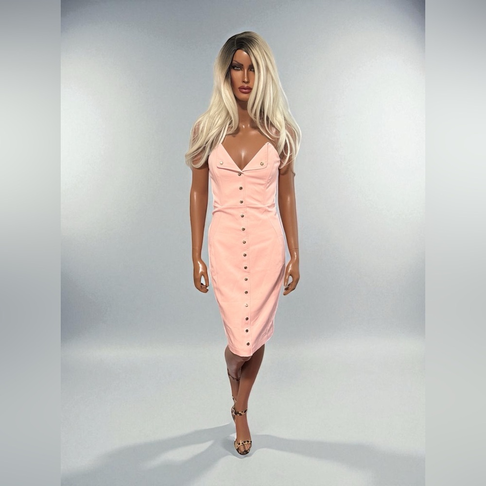 House of CB Merciena Pale Pink Dress Medium RARE - Picture 5 of 16